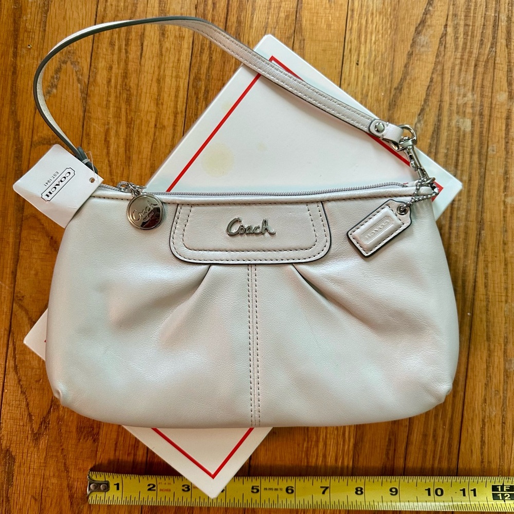 Coach Pearl Texture Off-White Small Women's Bag NWT